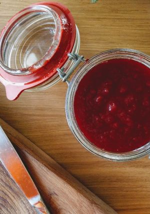 A picture of Sangria Strawberry Jam.