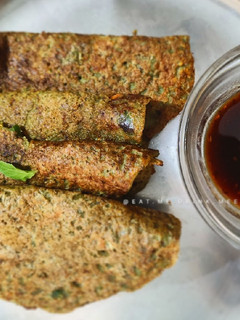 A picture of Moong Dal Chilla.