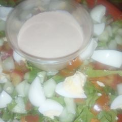 Simple salad dressing A picture of Simple salad dressing.