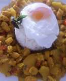 Cau Cau de Pallares con Pollo a lo Carmelita