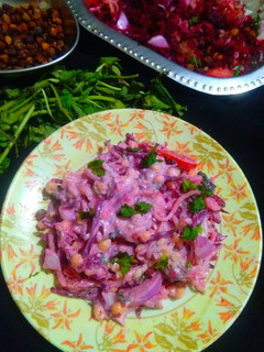 हेल्थी बीटरूट चना सलाद(healthy beetroot salad recipe in hindi) रेसिपी मुख्य फोटो