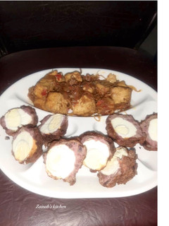 A picture of Scotch egg🍽🥚.