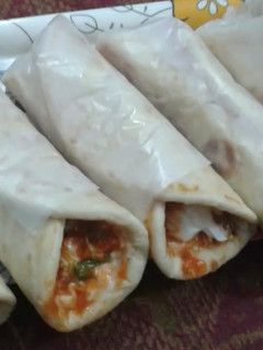A picture of Chicken shawarma.