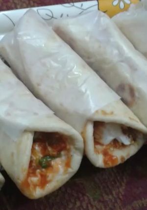A picture of Chicken shawarma.