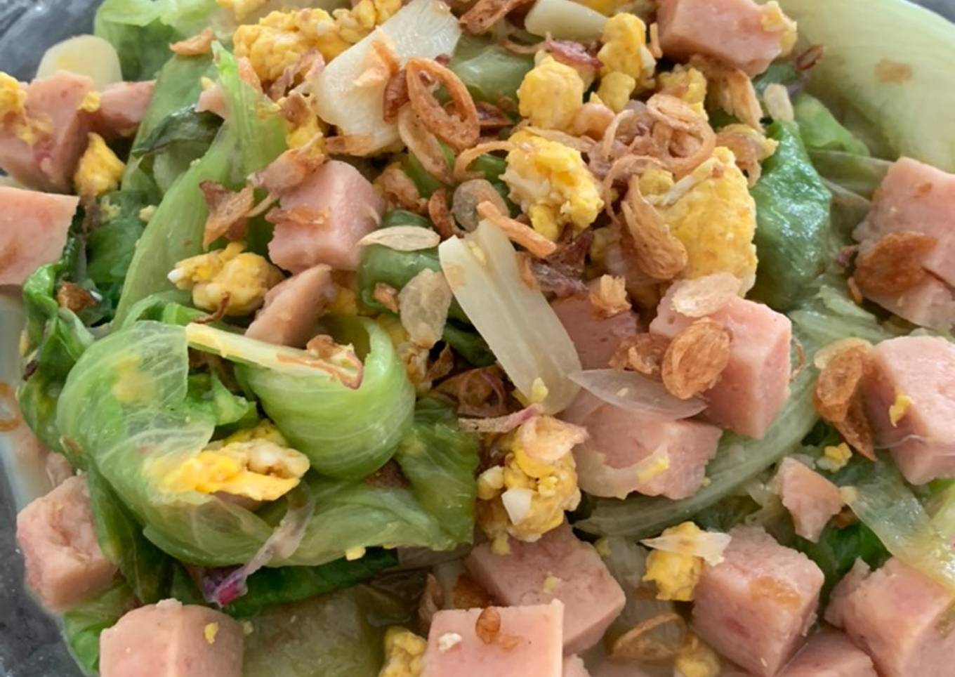 🥬 Tumis Ham Lettuce