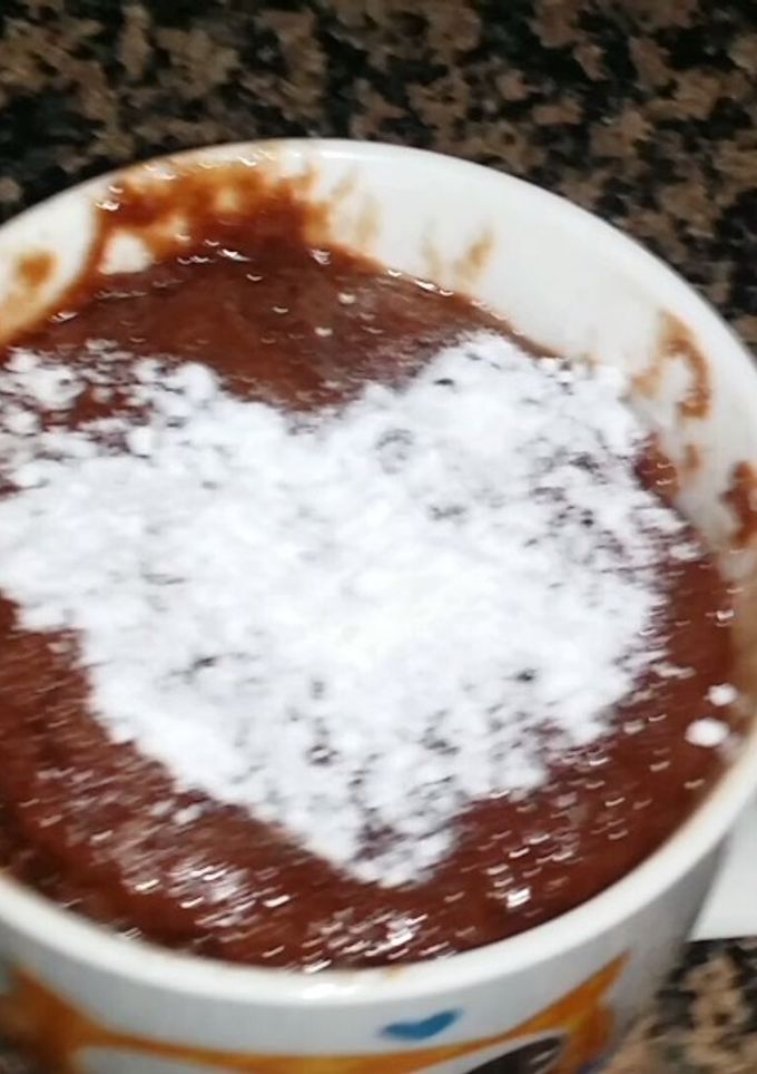 Una foto de Bizcocho de nocilla en 2 minutos