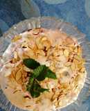Fool de frutas y almendras