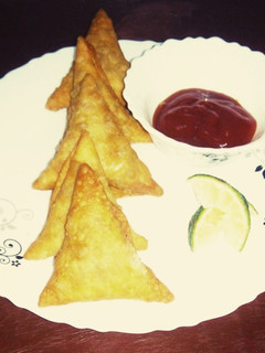 A picture of Beef Samosas.