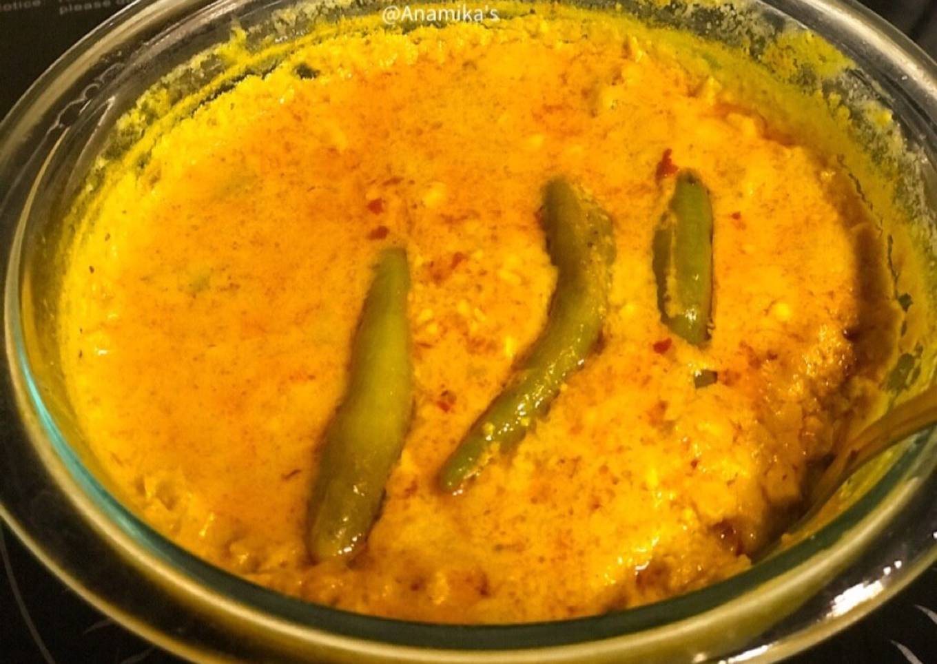 Oal-Shorshe Bhape/ Steamed Yam in the Mustard-Yoghurt -Coconut Sauce Gravy 💁🏻‍♀️
