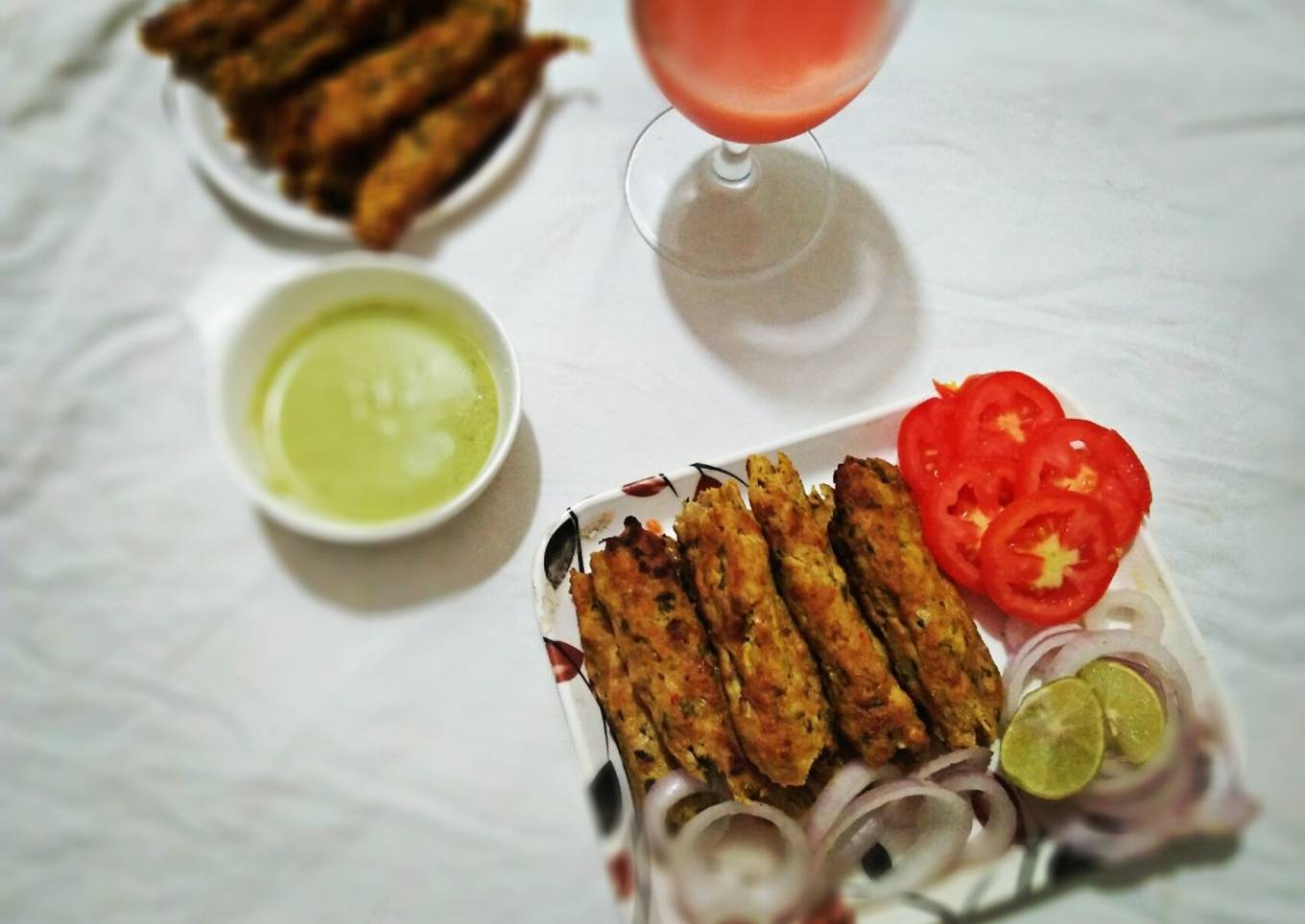 Smoky Chicken seekh kebab