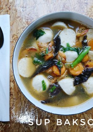 Foto resep Sop Udang Baso Ikan