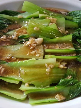 Easy Steps to Make Cah Kailan/bakchoy saos tiram bawang putih the Delicious So Delicious