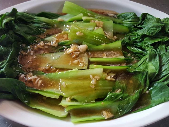 Easy Steps to Make Recipes Cah Kailan/bakchoy saos tiram bawang putih the So Delicious Make You Drink.