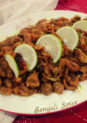 A picture of Spicy Beef Tripe Stir Fry 🍲.