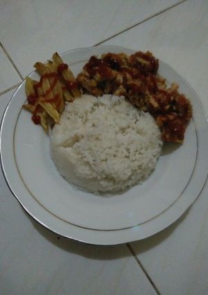 Foto resep Ayam tepung saus telur asin