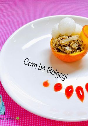 Hình của món Cơm bò bolgogi.