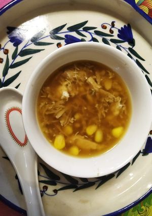 A picture of Chicken Sweetcorn soup #toc2 #nutritious special receipe.