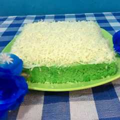Bolu Pandan Kukus Praktis No.Mixer, No Timbangan রেসিপির প্রধান ছবি