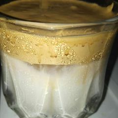 A picture of Dalgona coffee.