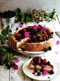 Käsekuchen mit Brombeeren