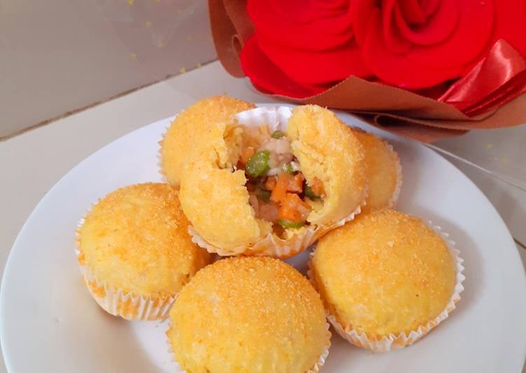 Bagaimana Membuat Roti jagung isi sayur yang Sempurna