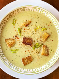 A picture of Creamy Leek and Potato Soup.