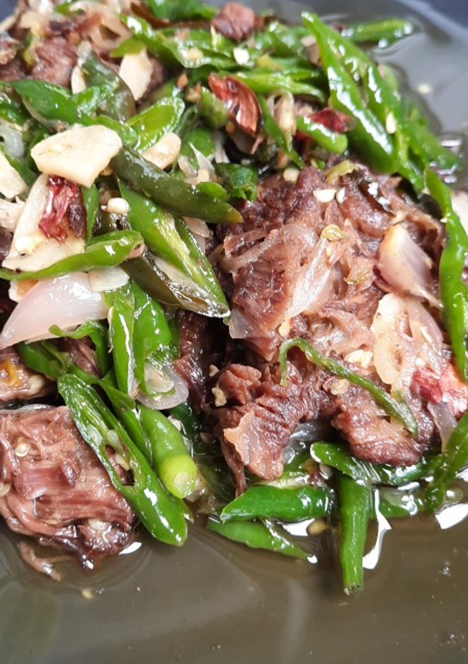 Foto resep Dendeng Lambok (basah) Lado Mudo (Lado di iris)