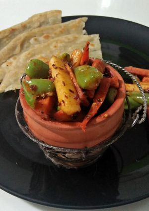 A picture of Mix vegetable achar.