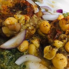 A picture of Tikki chole.
