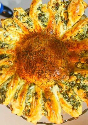 Une photo de Tarte soleil aux épinards