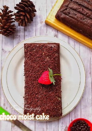 Foto resep Choco moist cake (no oven,no mixer)