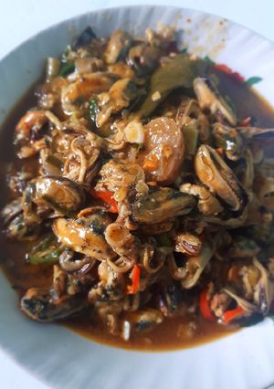 Foto resep Kerang pedas saus sambal