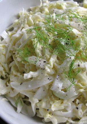 A picture of Fennel & Apple Coleslaw.