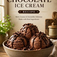 A picture of Professional Chocolate Ice Cream Recipe at Home | Super Creamy, Rich & No Ice Cream Maker.