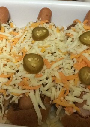 Una foto de Perritos rellenos a la barbacoa