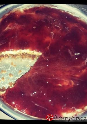Φωτογραφία της συνταγής Cheesecake με μελομακάρονα 2