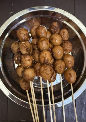 Foto resep Sate semur telur puyuh