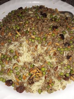صورة لوصفة اوزي باللحمه المفرومه