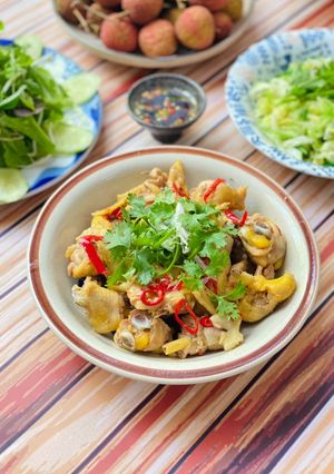 Hình của món Gà Kho Gừng.