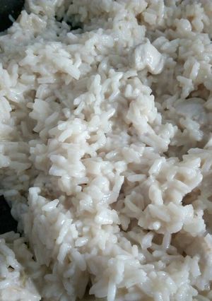 Una foto de Risotto con pollo