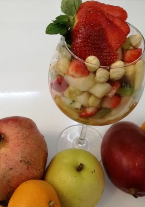عکسی از دستور سالاد میوه