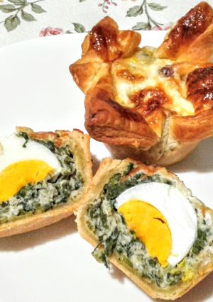 Spenótos tésztakosárka recept fotója