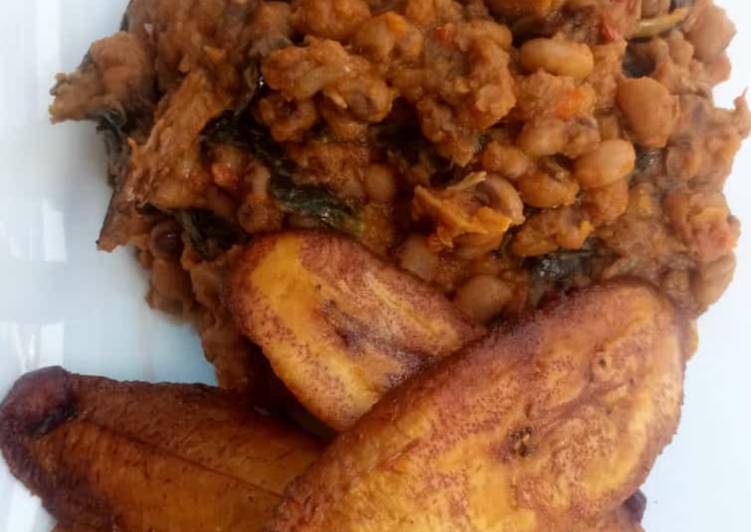 Easiest Way to Make Super Quick Homemade Porriage beans with fried plantain