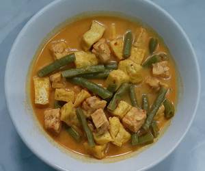 Resep Terbaik Kuah santan tempe, tahu, kacang panjang Sedap Nikmat