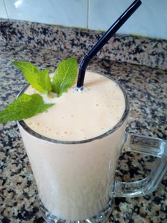Una foto de Batido de papaya