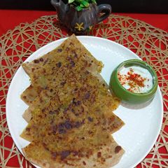 A picture of Tofu stuff Paratha.