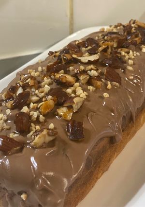 Une photo de Cake marbre choco/vanille
