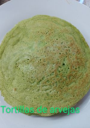 Una foto de Tortillas de arvejas 🌮 con dos ingredientes súper fáciles
