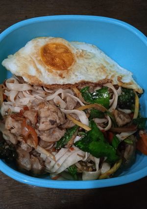 รูปของ เฟตตูชินี่ผัดขี้เมา,เอ็นข้อไก่นุ่ม
