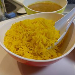 A picture of Indian Turmeric Basmati Rice (goes great with curry!).